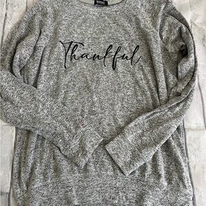 Buffalo David Bitton Heather Gray Knit Top